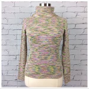 JH Collectibles Multicolored Cowl Neck Sweater, L